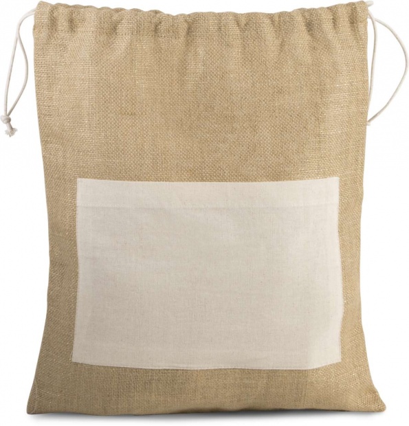 JUTE DRAWSTING BAG