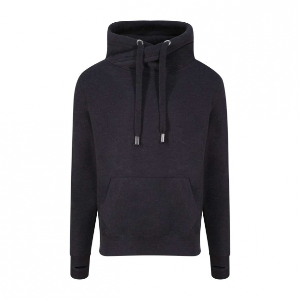 CROSS NECK HOODIE