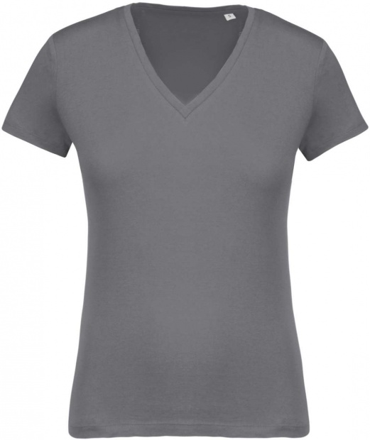LADIES’ ORGANIC COTTON V-NECK T-SHIRT