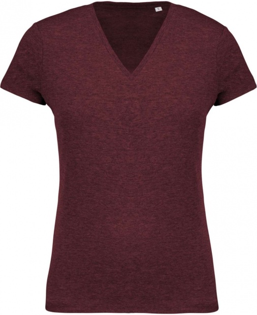 LADIES’ ORGANIC COTTON V-NECK T-SHIRT