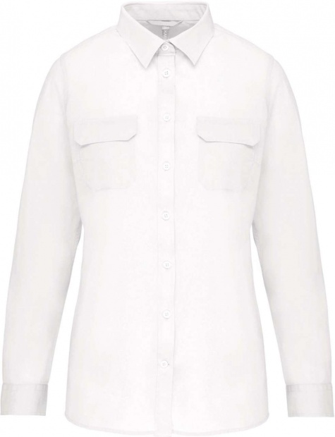 LADIES' LONG SLEEVED SAFARI SHIRT