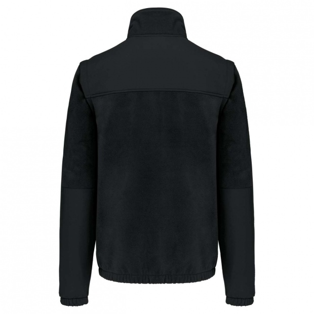 FLEECE JACKET WITH REMOVABLE SLEEVES