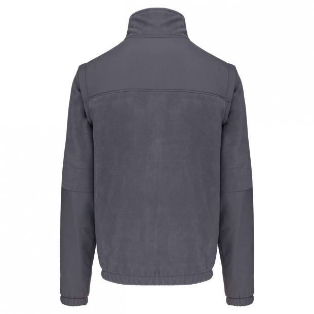 FLEECE JACKET WITH REMOVABLE SLEEVES