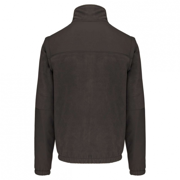 FLEECE JACKET WITH REMOVABLE SLEEVES