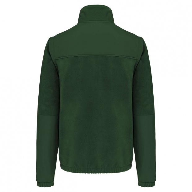 FLEECE JACKET WITH REMOVABLE SLEEVES