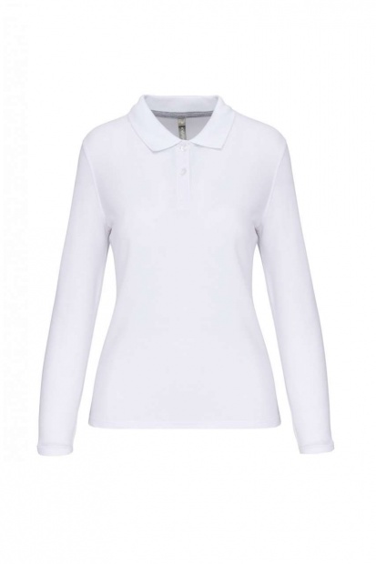 LADIES' LONG-SLEEVED POLO SHIRT