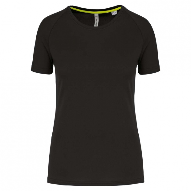 LADIES' RECYCLED ROUND NECK SPORTS T-SHIRT