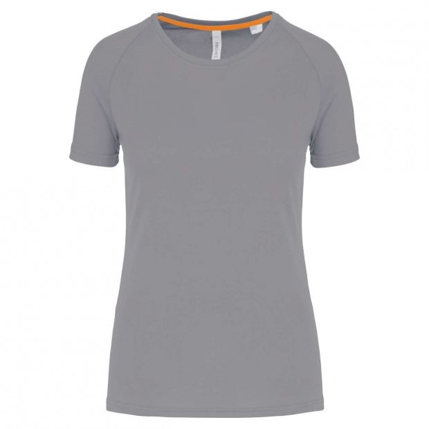 LADIES' RECYCLED ROUND NECK SPORTS T-SHIRT
