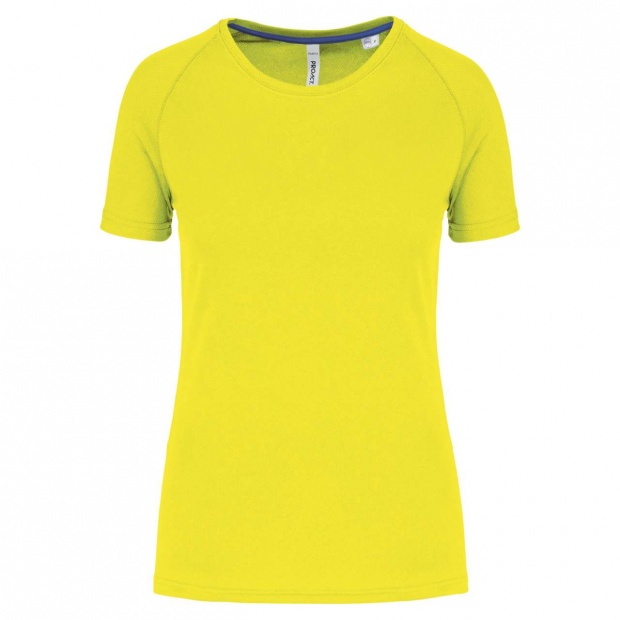 LADIES' RECYCLED ROUND NECK SPORTS T-SHIRT