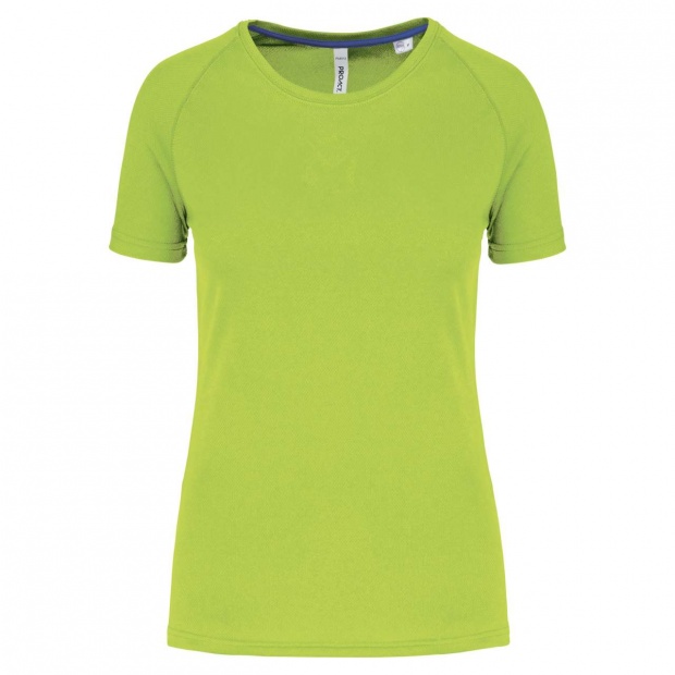 LADIES' RECYCLED ROUND NECK SPORTS T-SHIRT