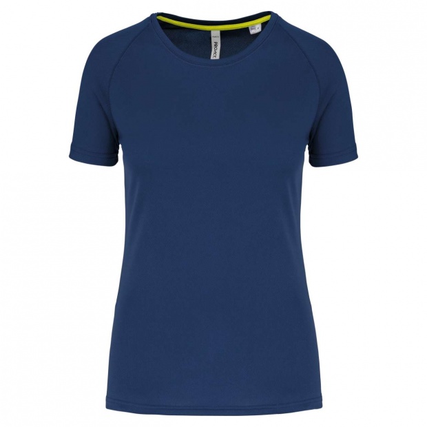 LADIES' RECYCLED ROUND NECK SPORTS T-SHIRT