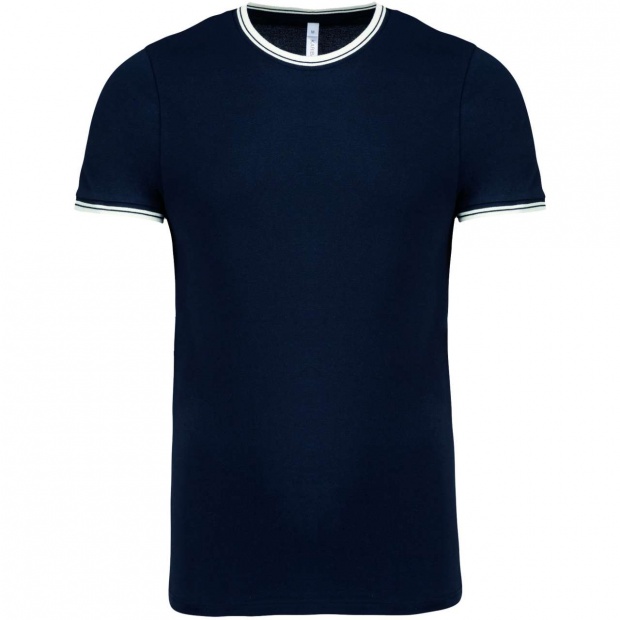 MEN'S PIQUÉ KNIT CREW NECK T-SHIRT