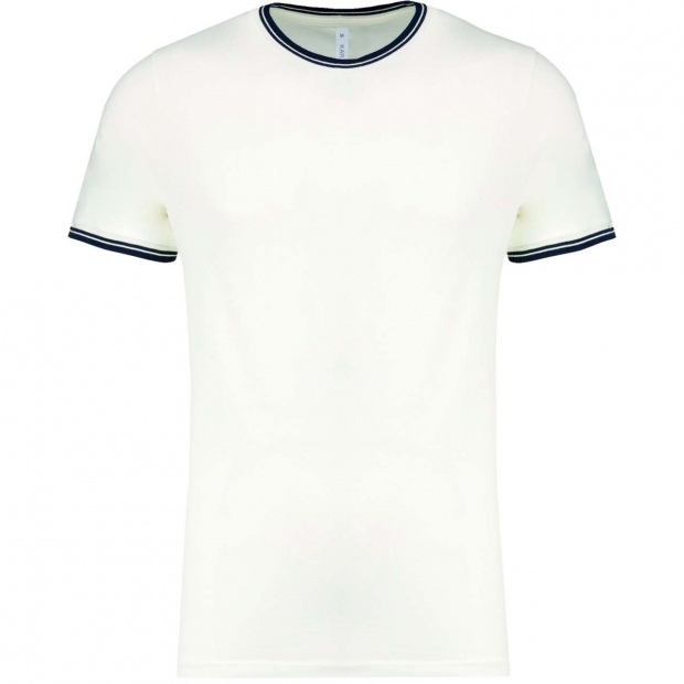 MEN'S PIQUÉ KNIT CREW NECK T-SHIRT