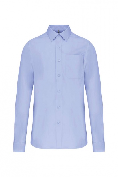 MEN'S LONG-SLEEVED COTTON POPLIN SHIRT