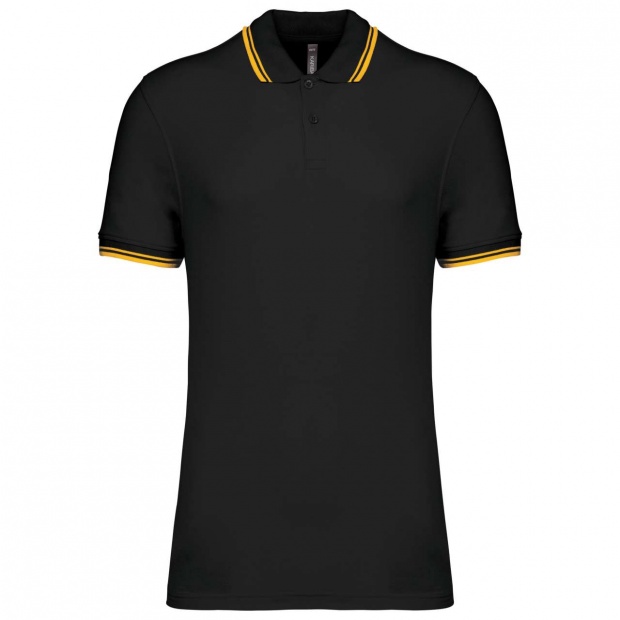 MEN'S 2 STRIPED SHORT SLEEVED POLOSHIRT