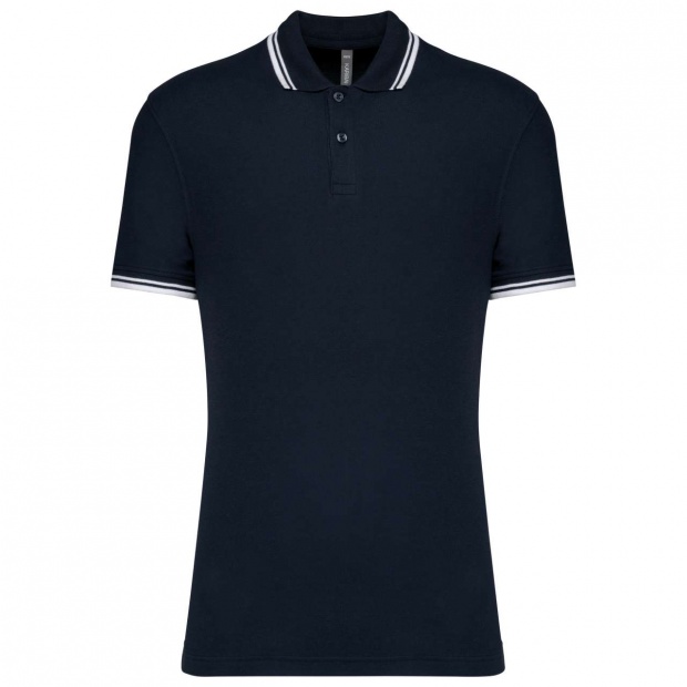 MEN'S 2 STRIPED SHORT SLEEVED POLOSHIRT