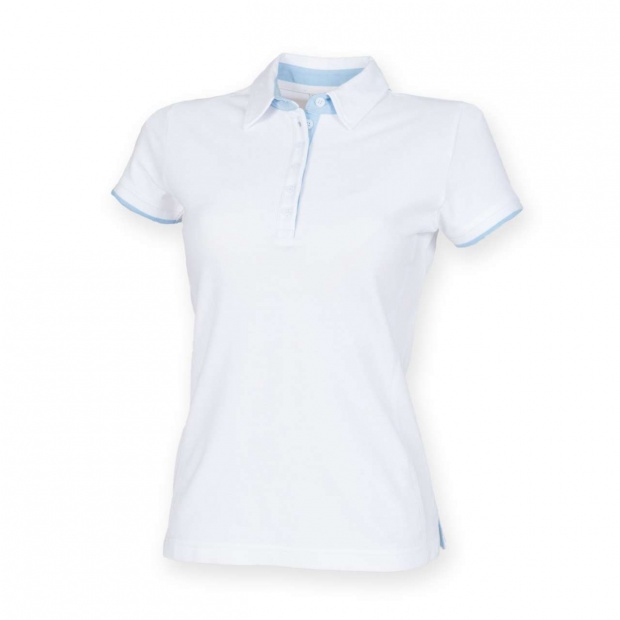 LADIES CONTRAST POLO SHIRT