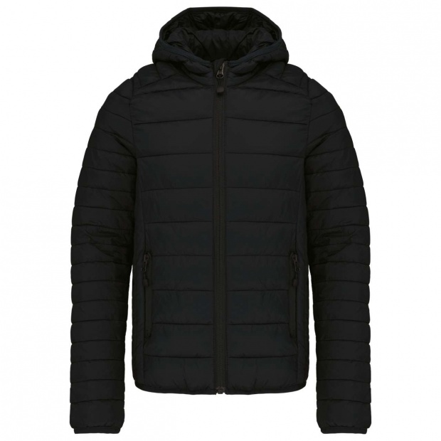 KIDS' LIGHTWEIGHT HOODED PADDED JACKET