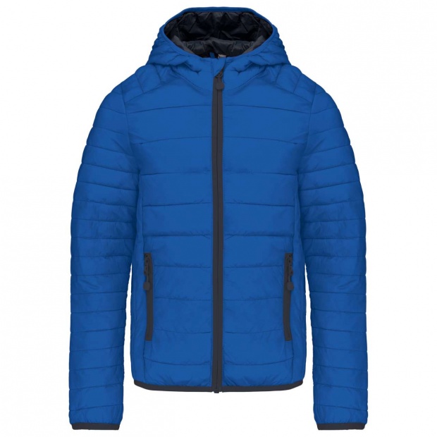 KIDS' LIGHTWEIGHT HOODED PADDED JACKET