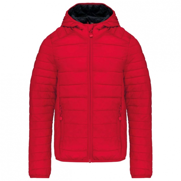 KIDS' LIGHTWEIGHT HOODED PADDED JACKET