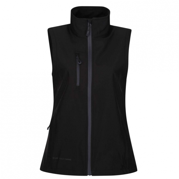 WOMEN'S HONESTLY MADE RECYCLED PRINTABLE SOFTSHELL BODYWARMER