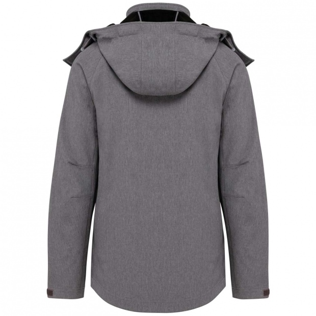 LADIES' DETACHABLE HOODED SOFTSHELL JACKET
