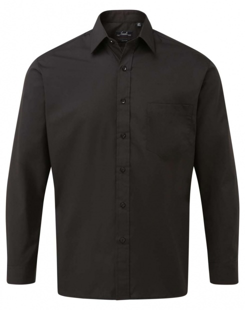 MEN'S LONG SLEEVE POPLIN SHIRT