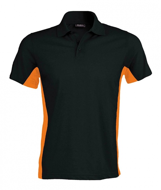 FLAG - SHORT-SLEEVED TWO-TONE POLO SHIRT