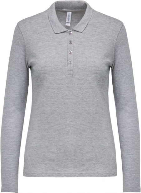 LADIES’ LONG-SLEEVED PIQUÉ POLO SHIRT