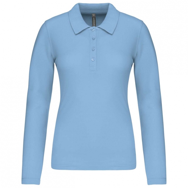 LADIES’ LONG-SLEEVED PIQUÉ POLO SHIRT