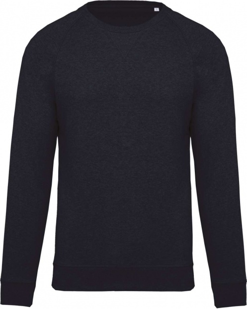 MEN'S ORGANIC COTTON CREW NECK RAGLAN SLEEVE SWEATSHIRT
