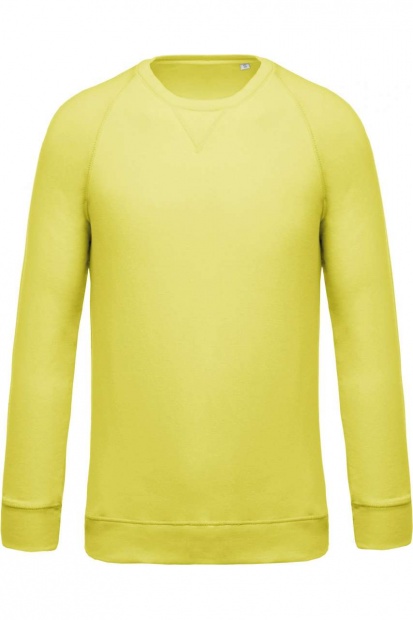 MEN'S ORGANIC COTTON CREW NECK RAGLAN SLEEVE SWEATSHIRT
