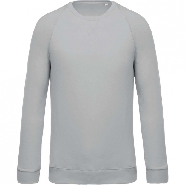 MEN'S ORGANIC COTTON CREW NECK RAGLAN SLEEVE SWEATSHIRT