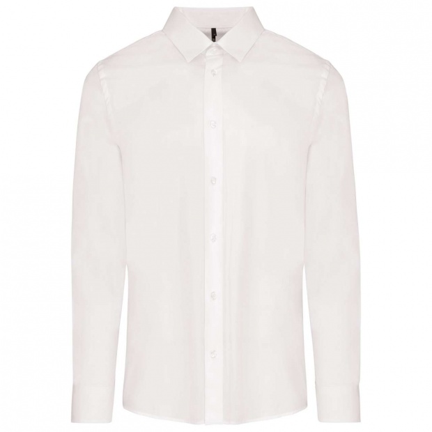 MEN’S LONG-SLEEVED COTTON POPLIN SHIRT