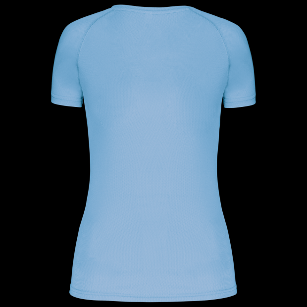 LADIES’ V-NECK SHORT SLEEVE SPORTS T-SHIRT