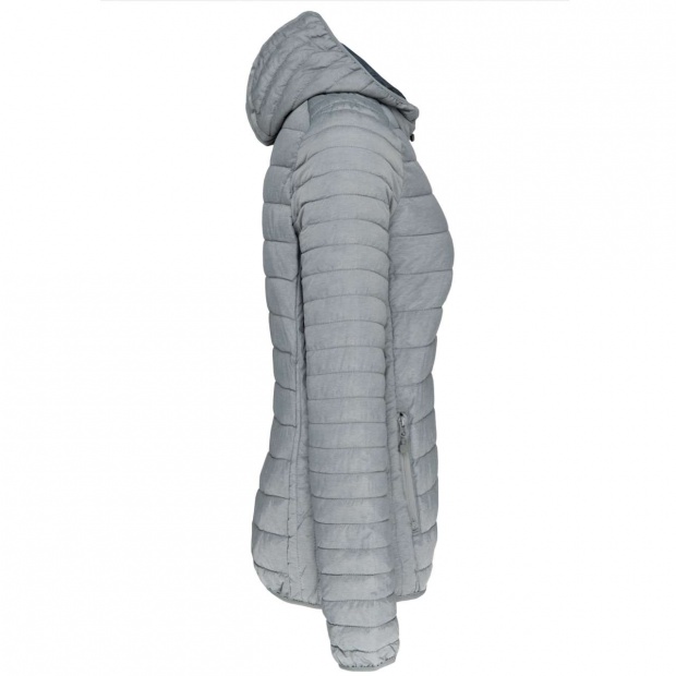LADIES' LIGHTWEIGHT HOODED PADDED JACKET