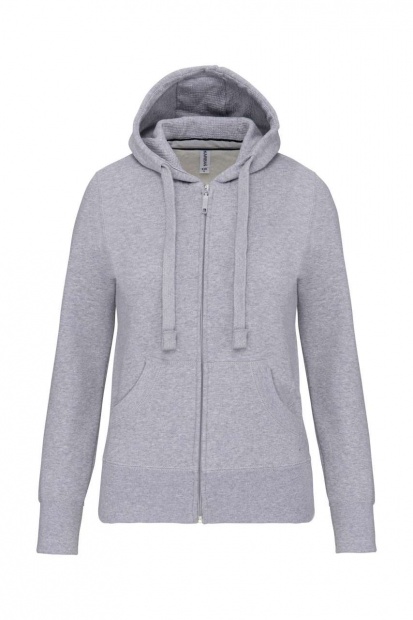 LADIES' FULL ZIP HOODED SWEATSHIRT