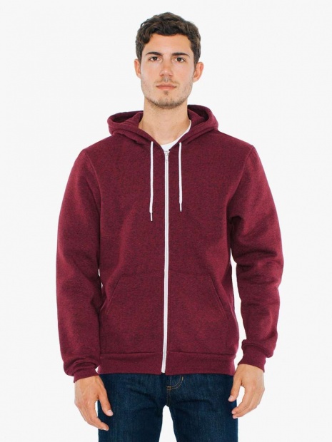 UNISEX MOCK TWIST HOODED ZIP SWEATSHIRT