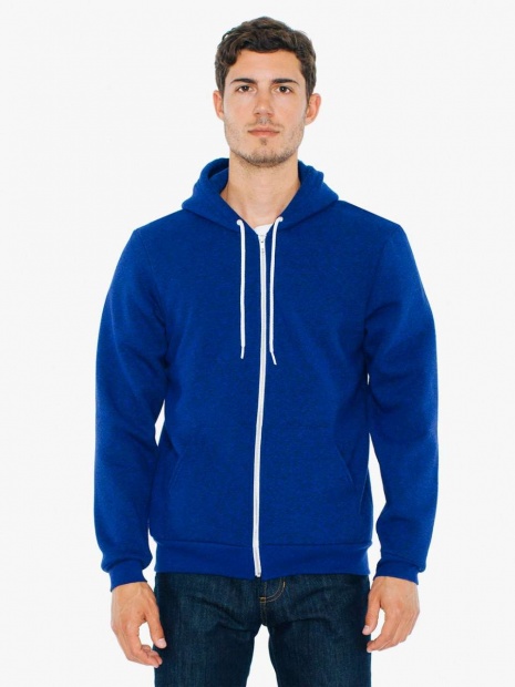 UNISEX MOCK TWIST HOODED ZIP SWEATSHIRT
