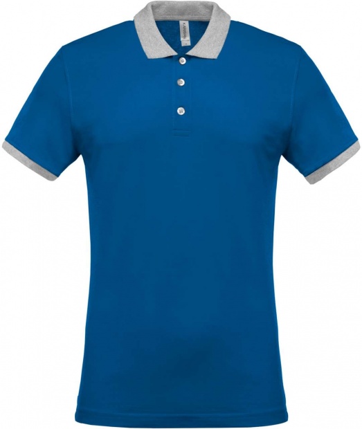 MEN'S TWO-TONE PIQUÉ POLO SHIRT