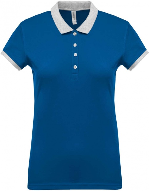 LADIES’ TWO-TONE PIQUÉ POLO SHIRT