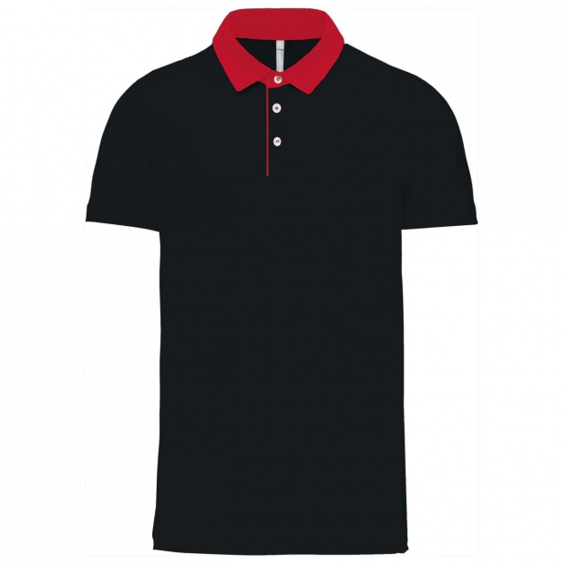 MEN'S TWO-TONE JERSEY POLO SHIRT
