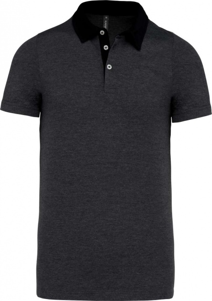 MEN'S TWO-TONE JERSEY POLO SHIRT