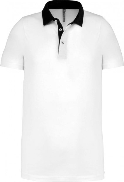 MEN'S TWO-TONE JERSEY POLO SHIRT