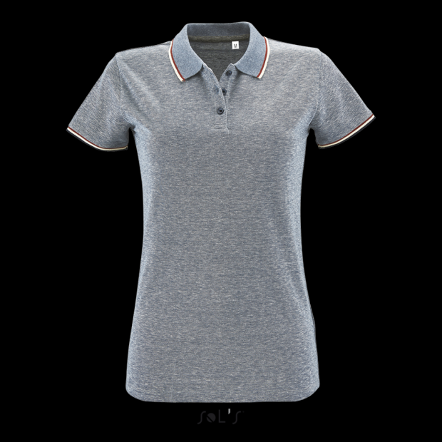 SOL'S PANAME WOMEN - HEATHER POLO SHIRT