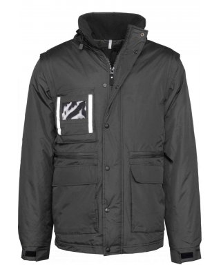 DETACHABLE-SLEEVED WORKWEAR PARKA