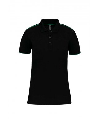 LADIES' SHORT-SLEEVED CONTRASTING DAYTODAY POLO SHIRT