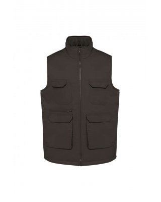 UNISEX PADDED MULTI-POCKET POLYCOTTON VEST