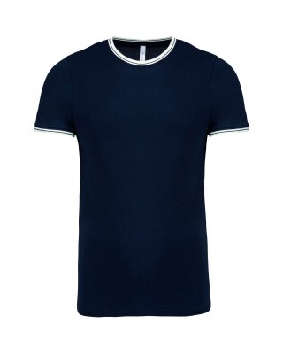 MEN'S PIQUÉ KNIT CREW NECK T-SHIRT