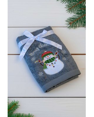 OLIMA CHRISTMAS TOWEL - SNOWMAN